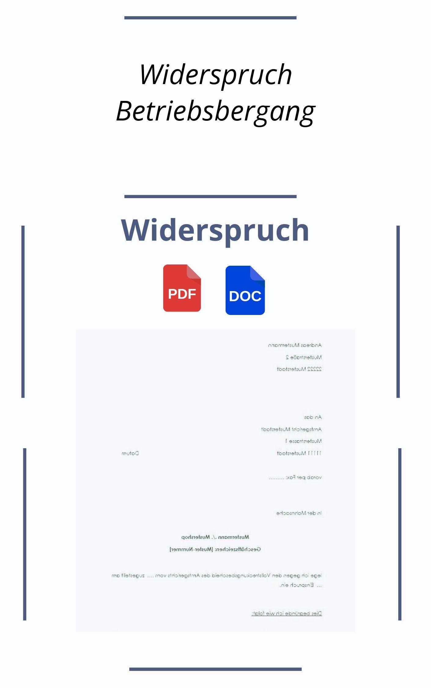 Widerspruch Betriebsübergang