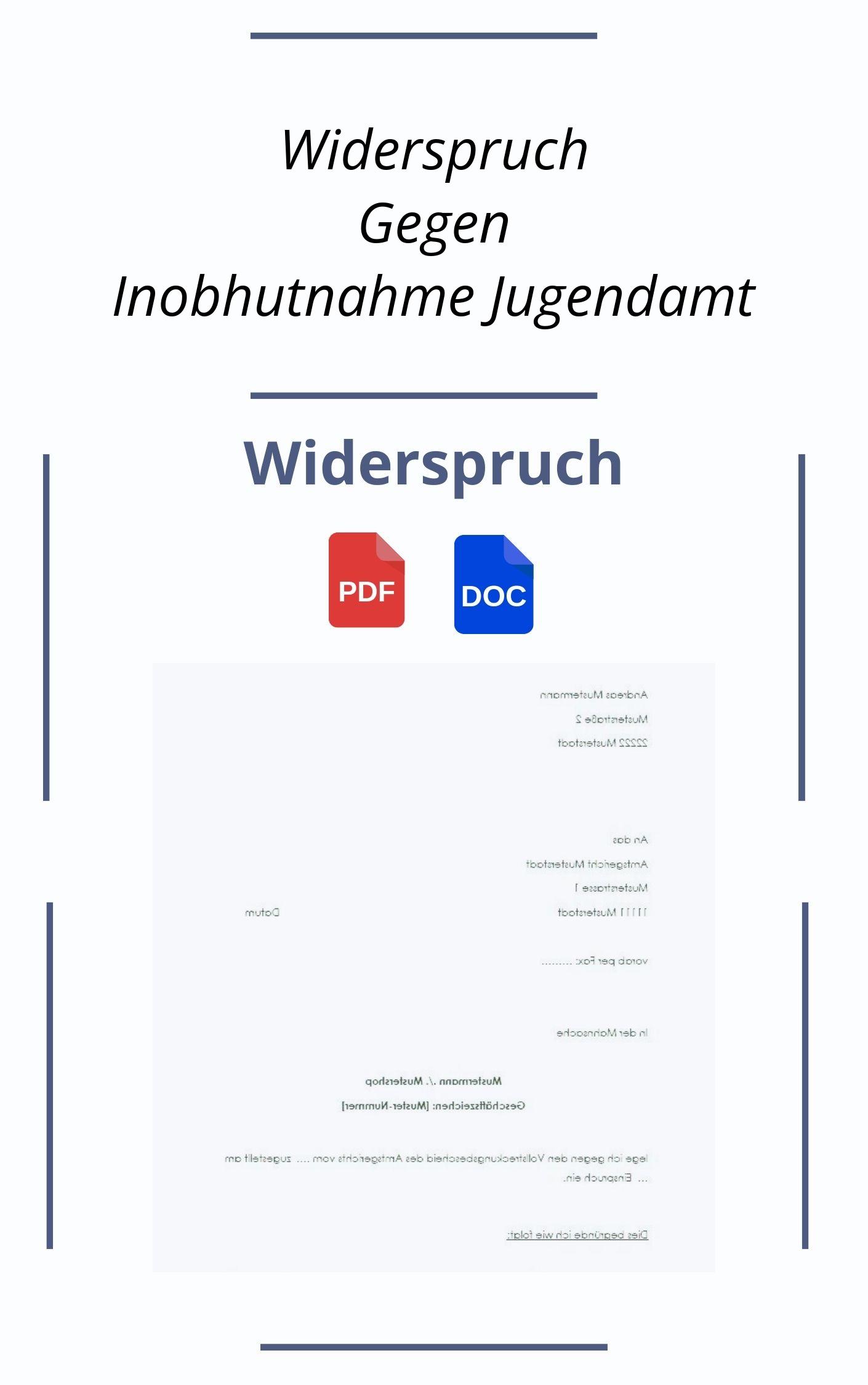 Widerspruch Gegen Inobhutnahme Jugendamt