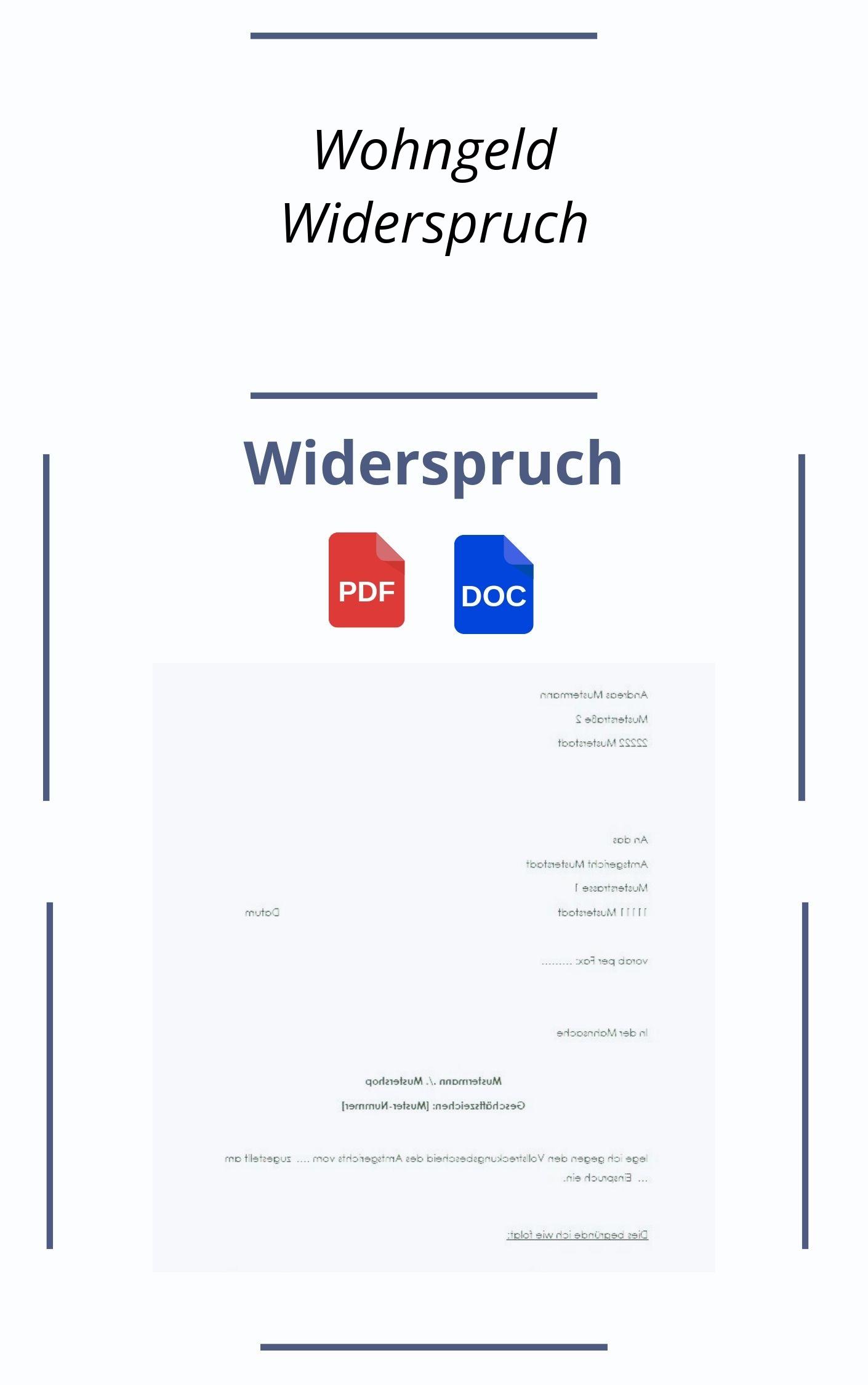 Wohngeld Widerspruch